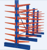 Rack de cantilever de dupla face ajustável para montagem em parede de aço