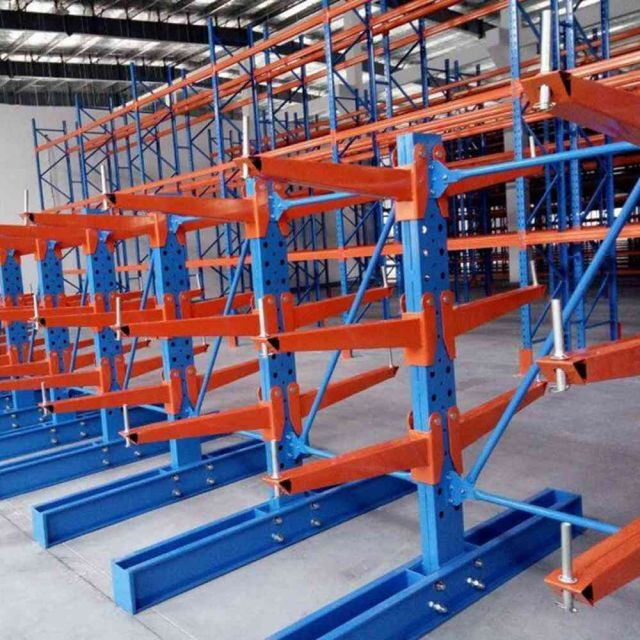 Rack Cantilever Dupla Face de Aço de Armazenamento para Serviços Pesados